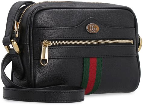 gucci crossbody purse brown|black leather Gucci crossbody bag.